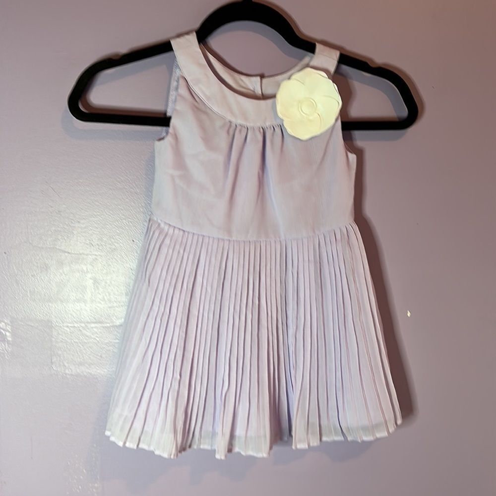 Janie and Jack Girls Sleeveless Lavender Pleated Dress Size 2T Toddler